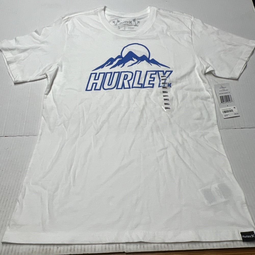 HURLEY Everyday Washed Everett Short Sleeve Logo T-Shirt Men's SZ Small FLAW